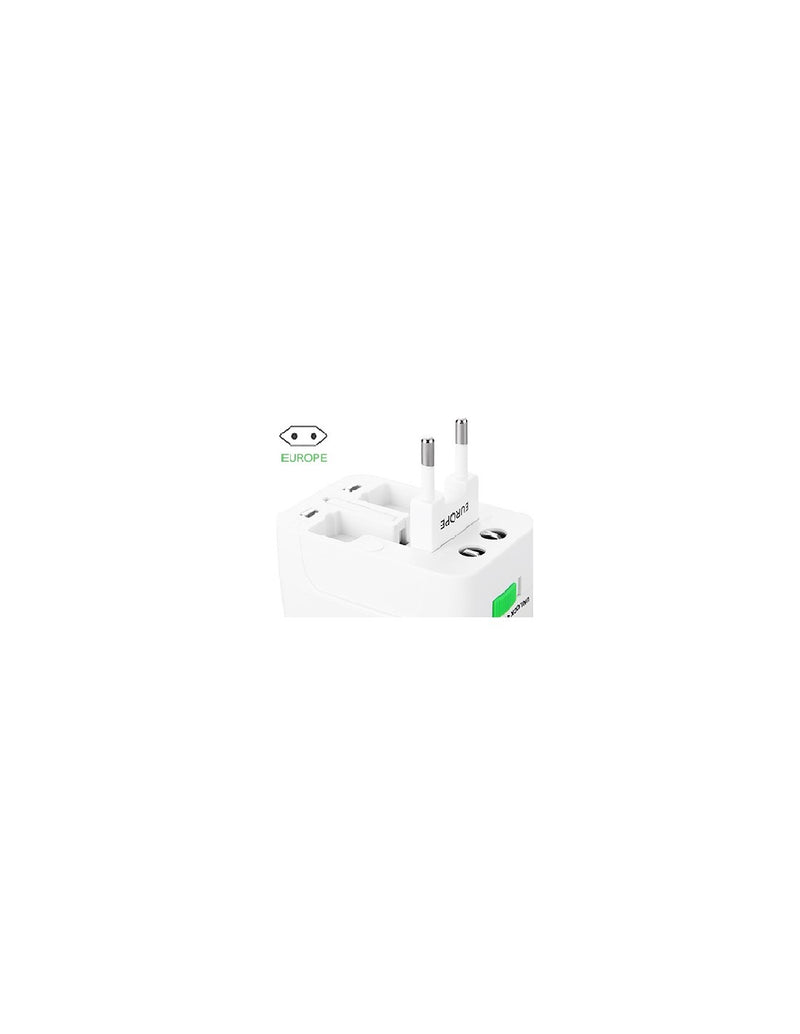 Adaptador Universal de Viagem com Porta USB
