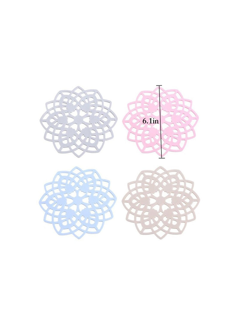 Base de Silicone Antiderrapante - Pack 6pcs