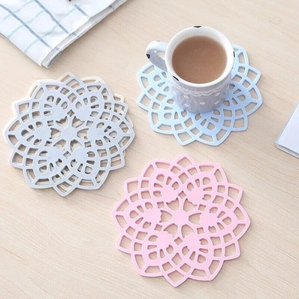 Base de Silicone Antiderrapante - Pack 6pcs