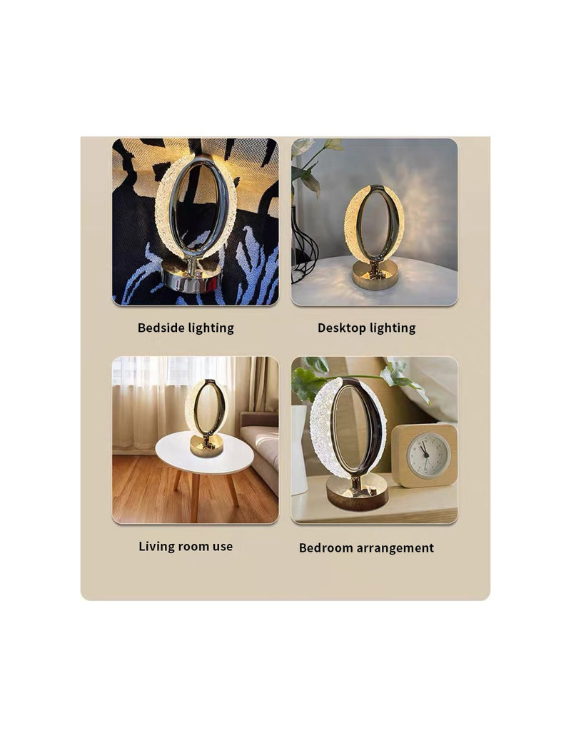 Candeeiro Decorativo LED com Design Oval
