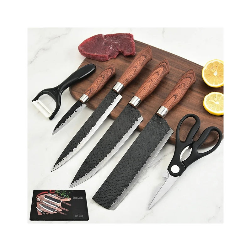 Conjunto de Facas Profissionais de Cozinha – Estilo Japonês