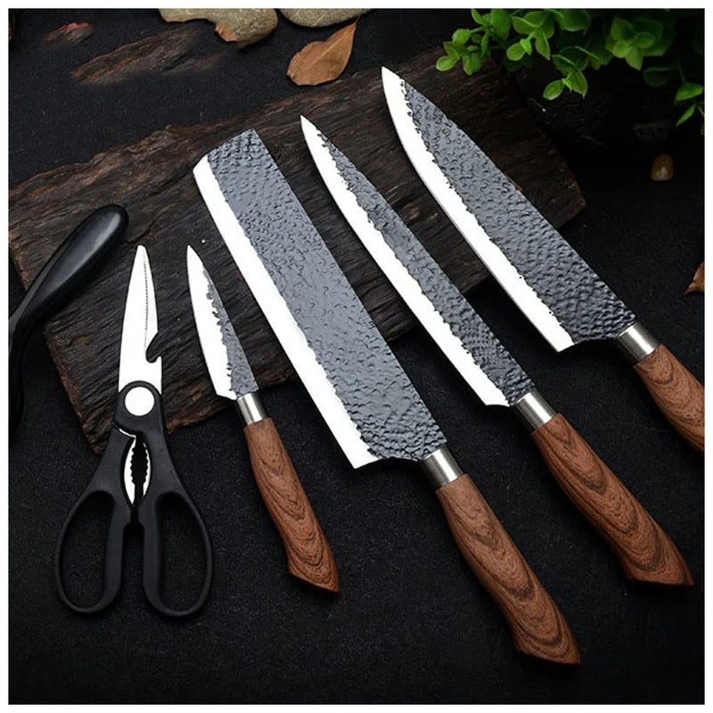 Conjunto de Facas Profissionais de Cozinha – Estilo Japonês