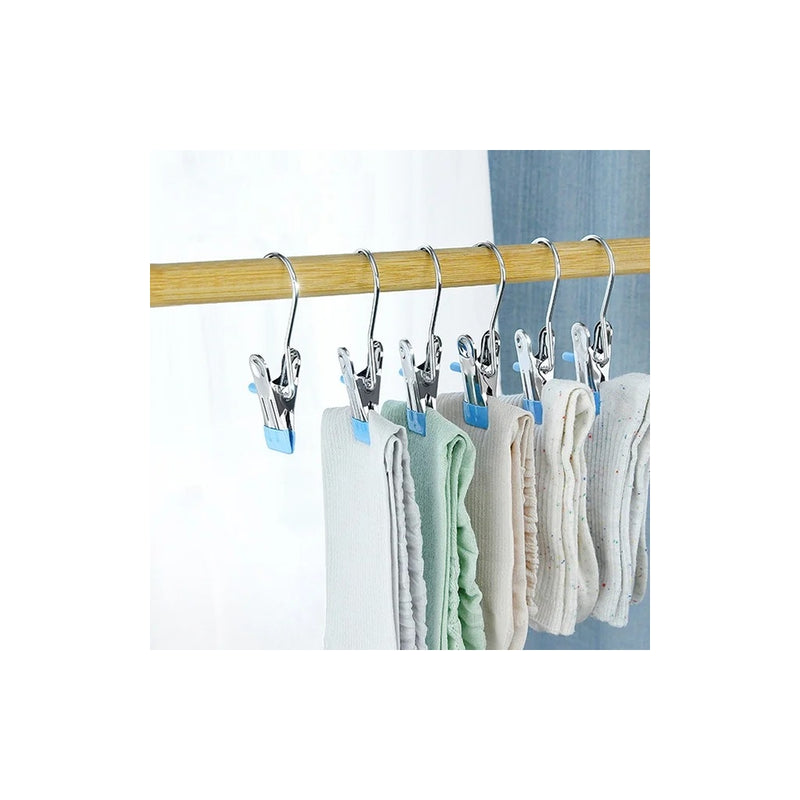 Conjunto de Ganchos com Mola para Cabide - 6un