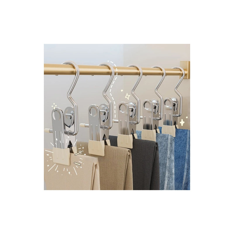 Conjunto de Ganchos com Mola para Cabide - 6un