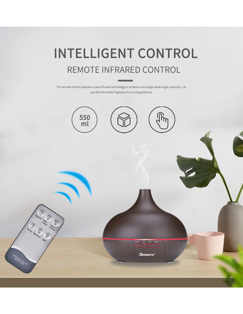 Difusor de Aromas Ultrassónico com Luz LED - QA-SX105