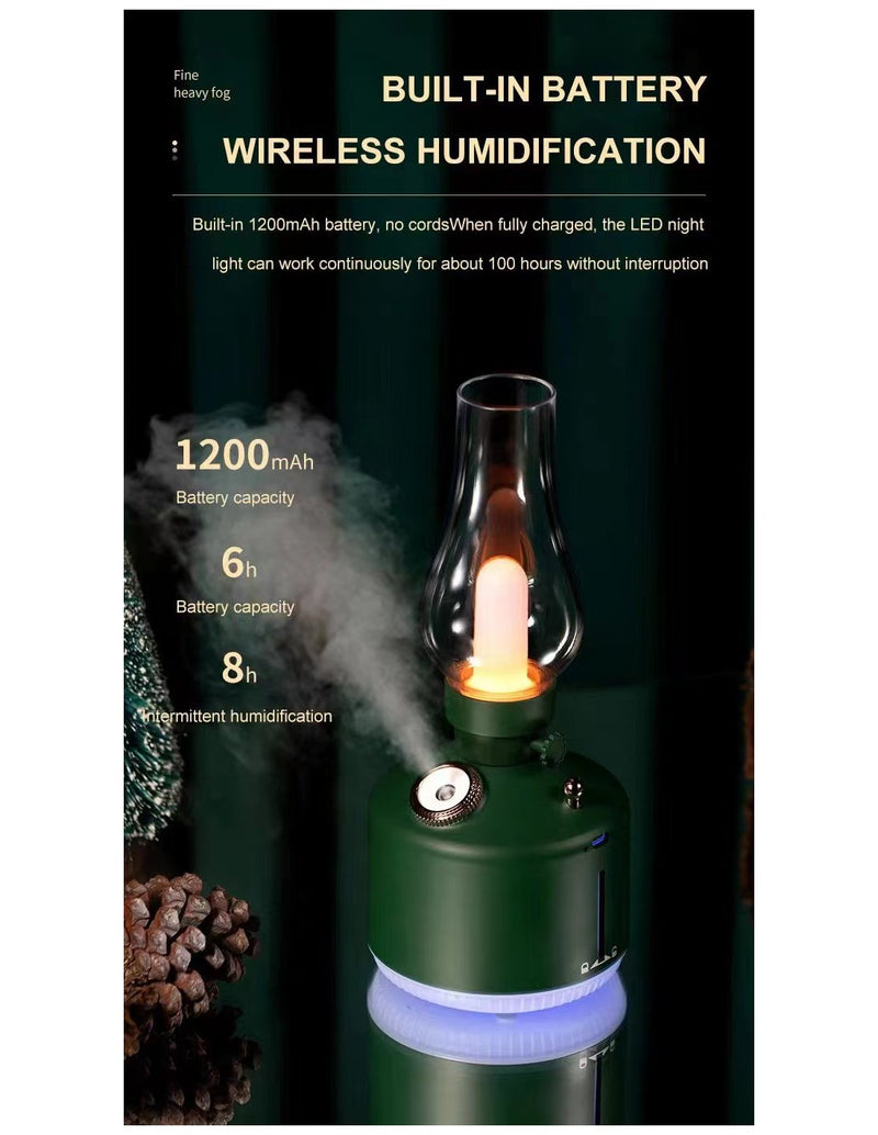 Humidificador Vintage com Lâmpada QA-X108 - 280ML