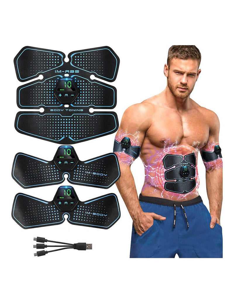 Kit de Tonificação Muscular EMS para Abdominais e Braços