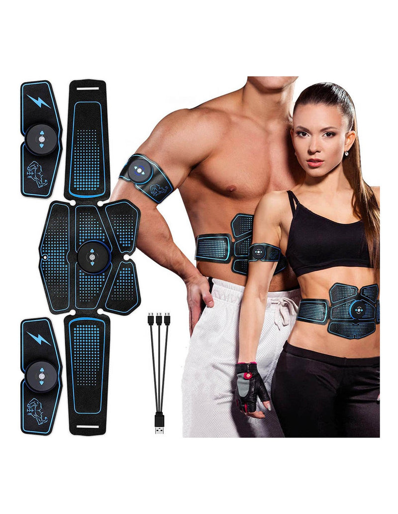 Kit de Tonificação Muscular EMS para Abdominais e Braços