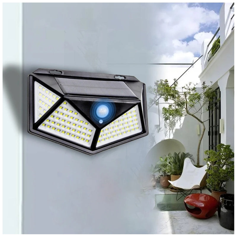 Lâmpada Solar Triangular 114 LED