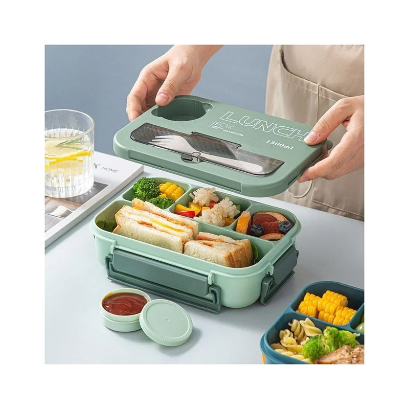 Lancheira 1300ml c/ Talheres