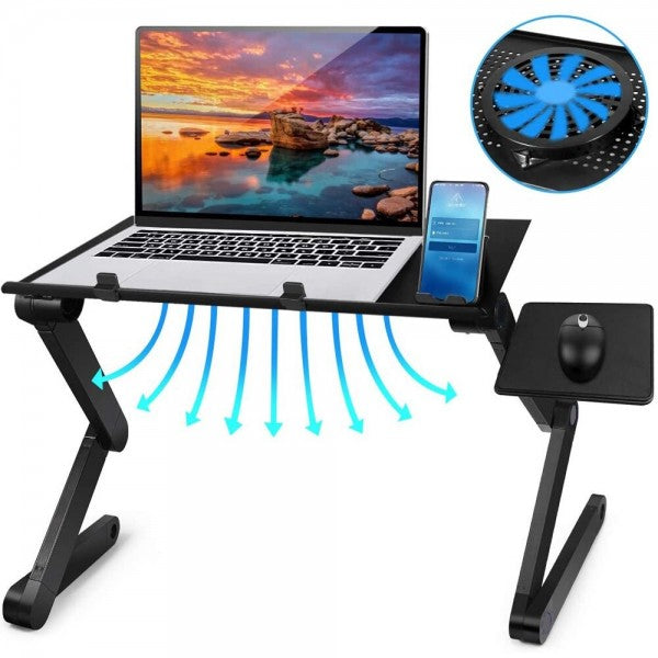 Mesa Ajustável para Portátil com Ventilador Integrado
