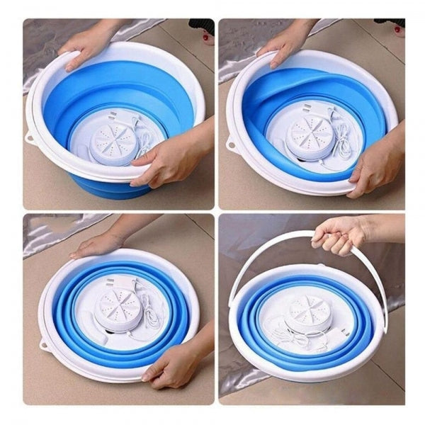 Mini Máquina de Lavar Roupa Dobrável