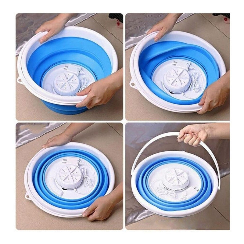 Mini Máquina de Lavar Roupa Dobrável