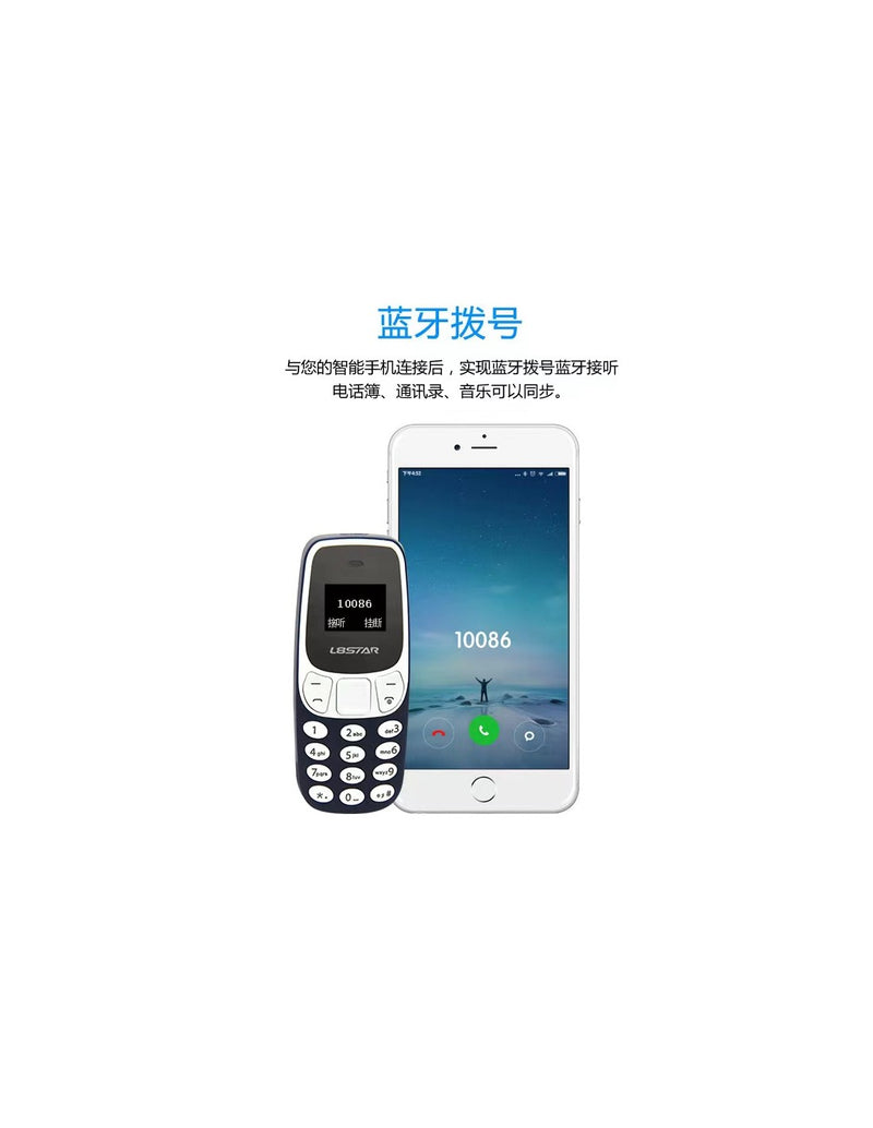 Mini Telemóvel Dual SIM