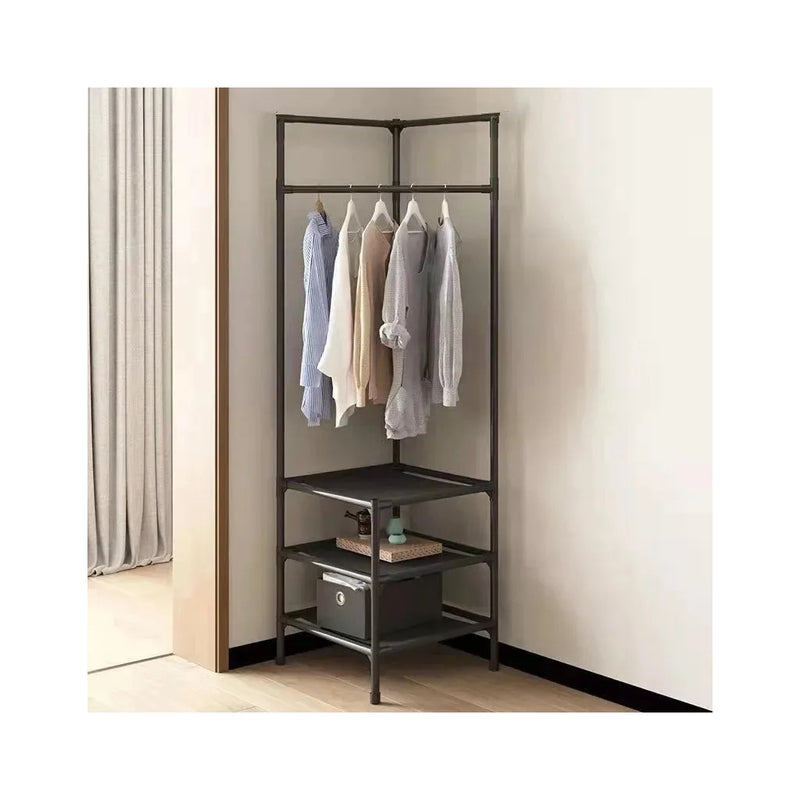 Organizador de Canto para Roupa com Prateleiras
