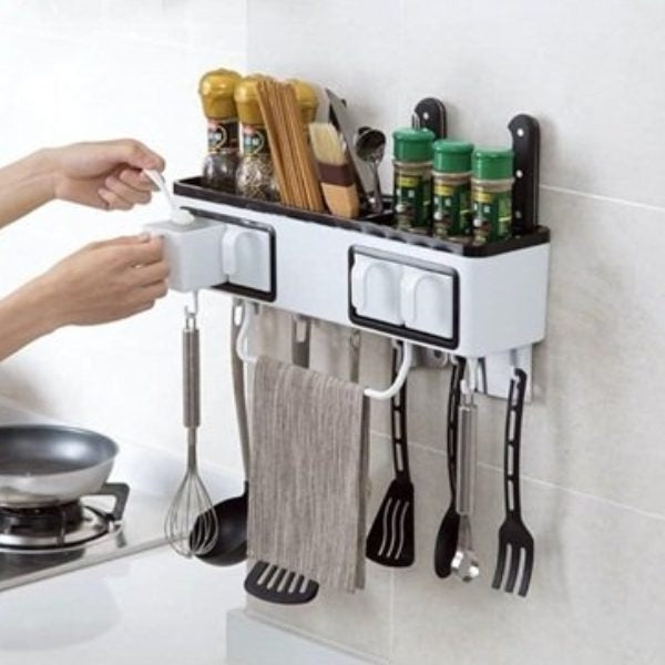 Organizador de Parede Multifuncional para Cozinha