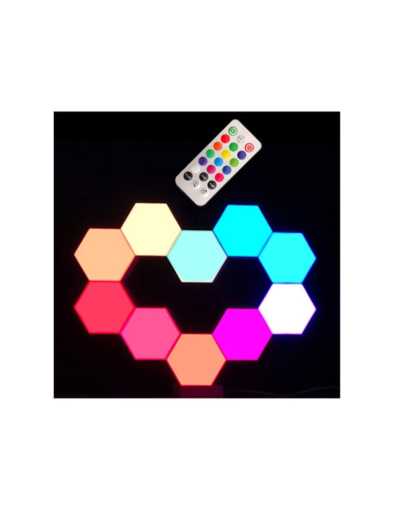 Painel de Luzes LED Hexagonal (6pcs)