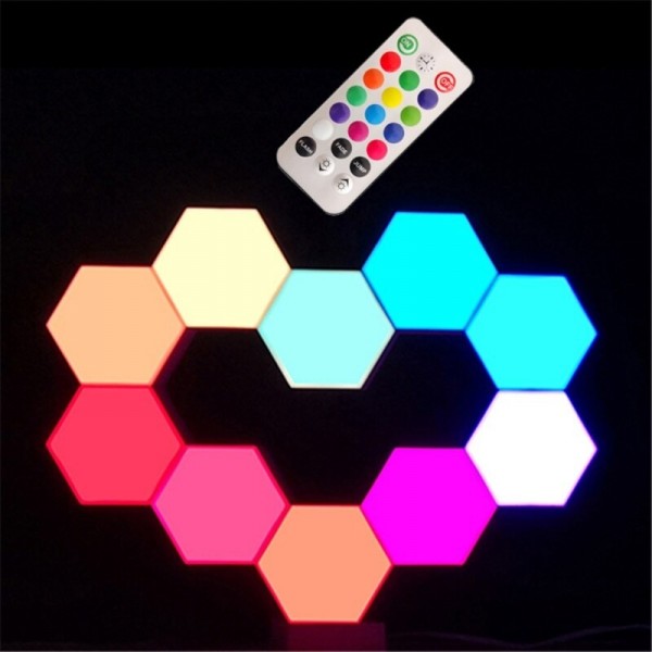 Painel de Luzes LED Hexagonal (6pcs)