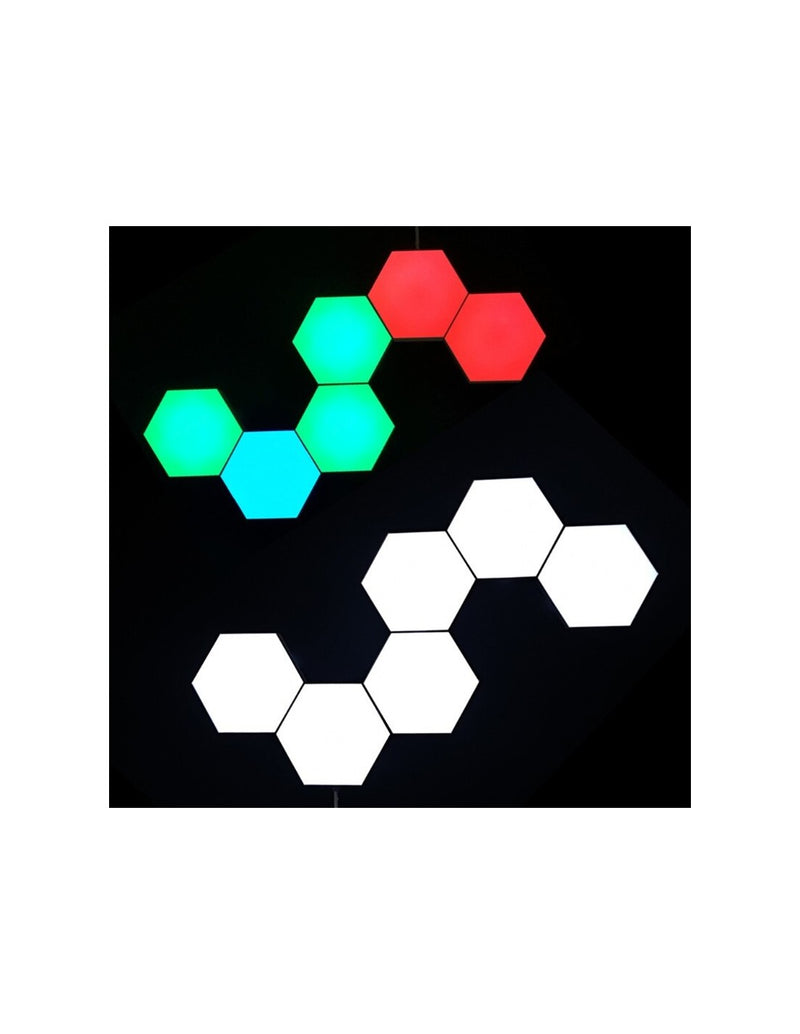 Painel de Luzes LED Hexagonal (6pcs)