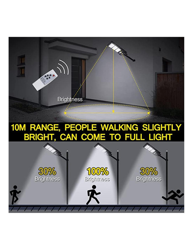 Projetor Solar LED 120W com Sensor de Movimento