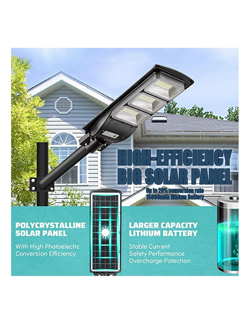 Projetor Solar LED 120W com Sensor de Movimento