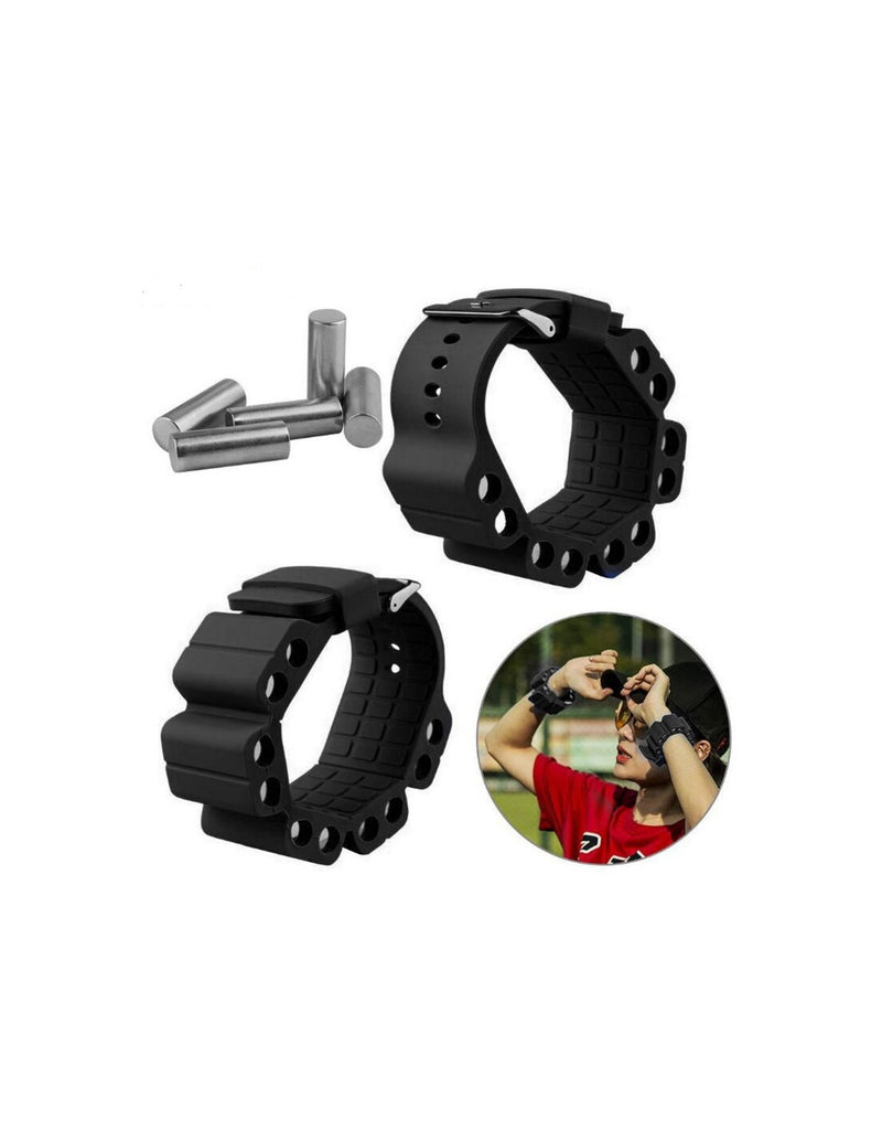 Pulseiras de Peso para Treino - Preto