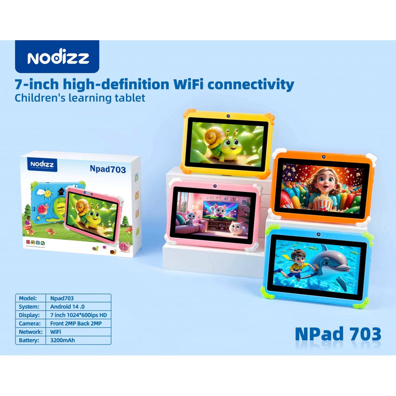 Tablet Infantil NPad 703 com 4GB RAM e 128GB de Armazenamento